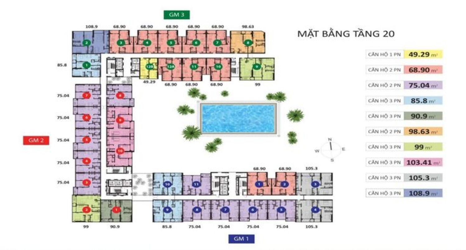 Mặt bằng tổng thể Oriental Mansion