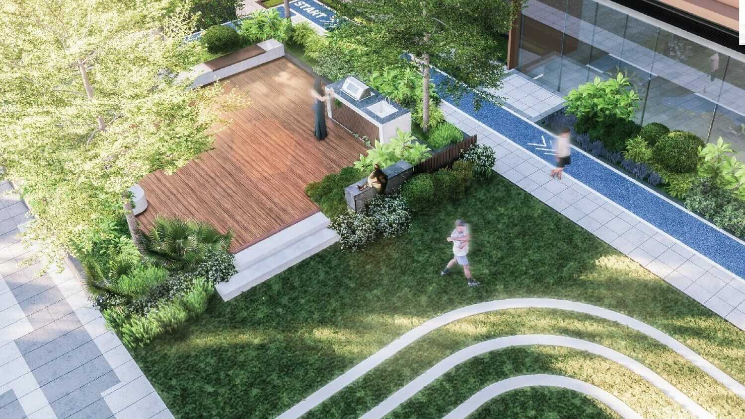 Công viên xung quanh Oriental Mansion