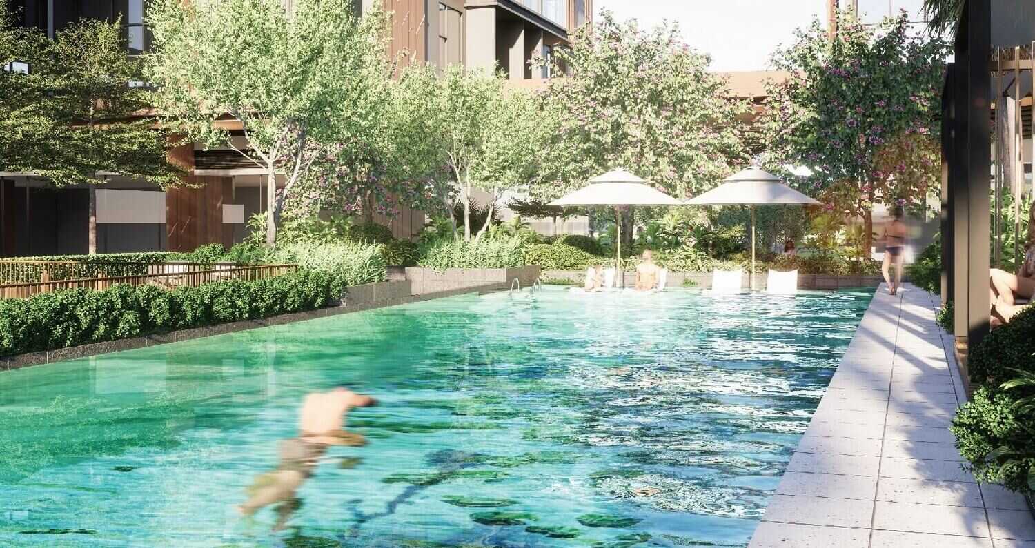 Hồ bơi tại dự án Oriental Mansion
